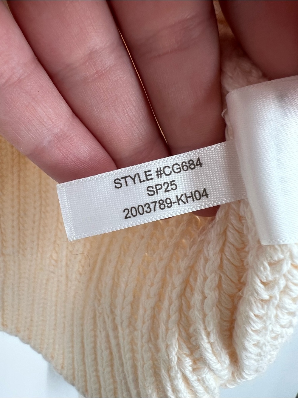 J. Crew Heritage Cotton Fisherman Crewneck Sweater Antique White CG684 - Picture 7 of 7